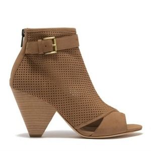 Pelle Moda Women's Kori Open‎ Toe Perforated Booties Size 9M $220.00